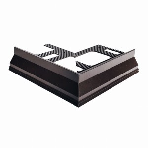 Narożnik okapowy tarasowy ECO-DRIP 10mm BRĄZOWY